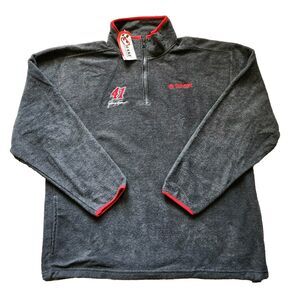 Nascar 1/4 Zip Fleece Pullover Jimmy Spencer 41 Size L